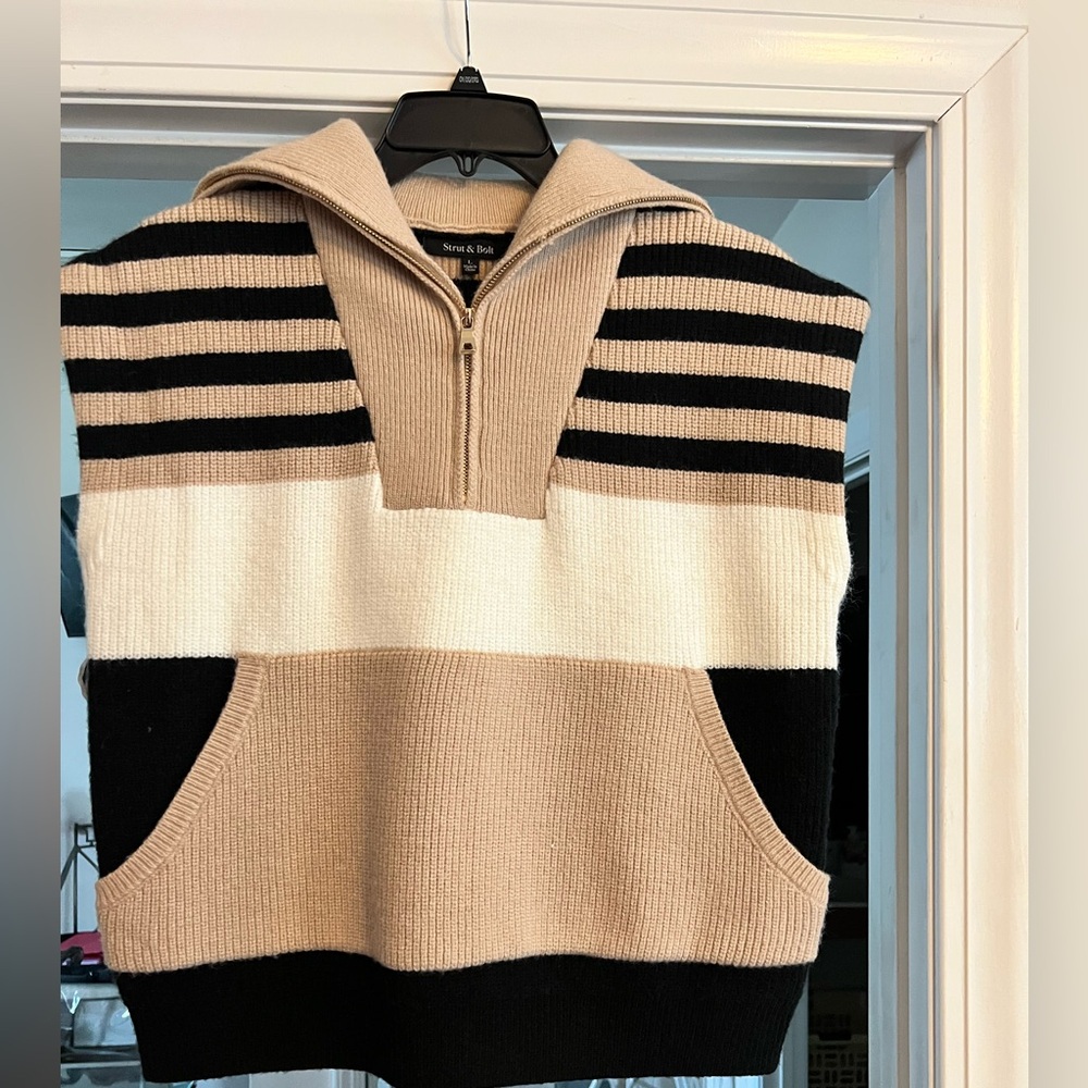 Collared sweater vest